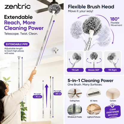 5-in-1 Extendable Cleaning Brush